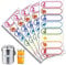 Baby Bottle Labels for Daycare, Kids Name Tags Stickers School, Waterproof Write-On, Self-Laminating Name Labels, Tags, Sticker Multiple Colors，Pack of 80 Pcs