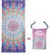 DJDEA Mikrofaser Strandtuch, groß 180x80 cm, Schnell Trocknend Strandhandtuch Mandala, Sandfreies Handtuch, Weiches, Leichtes, Pflegeleicht