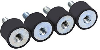 Rubber Exhaust Mount, Anti Vibration Generator Rubber Isolation Motor Mounts, 4 Stück Gummiisolatoren 304 M6, 4x Halterungen Stoßdämpfer Anti Vibration Silentblock M6 Silentblock M6 Spulenhalteru