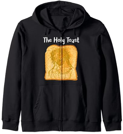 Der heilige Toast Jesus Brotscheibe Kapuzenjacke