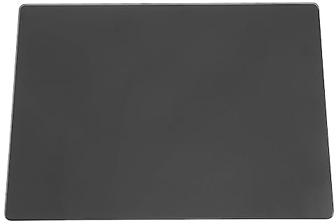 Tapis de Souris, Tapis de Souris en Verre, Bureau et Jeu, Verre Givré Fin, Tapis en Caoutchouc Antidérapant Double Face, étanche, Contrôle Rapide et Précis, Tapis de Souris pour Ordinateur Portable, O