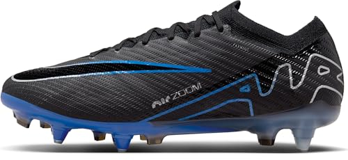 Nike Herren Zoom Vapor 15 Elite Sg-Pro Ac Fußballschuh, Schwarz Blau Black Chrome Hyper Royal, 43 EU