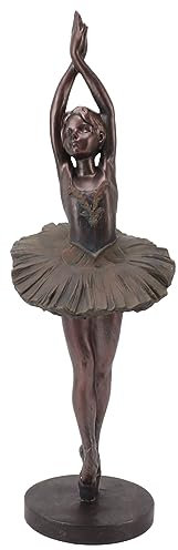 YLSZHYR Stehende Ballerina-Skulptur, Elegante Kunstharz-Ballerina-Skulptur, Figur, Ornament, Mädchen-Statue, Skulptur, Heimdekoration für Schreibtisch-Bücherregal