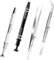 4 Stück Piercing Kugel Aufdreher Piercing Zange für Kugeln Prong Klaue Pinzette Abgewinkelte Grabber für Stein Diamant für Präzisionsarbeit Diamant Locking Pins Schmuck Pinzette Kleinteile
