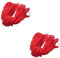 POPETPOP 2pcs Hanging Nap Bed Outdoor Swings Parachord Beach Swing Bed Hammock Chair Swing Hanging Hammock Hanging Net Sleeping Camping Hanging Bed Portable Red Travel Hammock Net