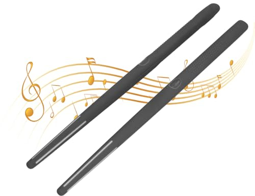 Air Drumsticks Baguettes de Batterie électroniques, Kit de Batterie Virtuelle avec Baguettes, Pédales, Bluetooth, Kit de Batterie D'entraînement Portable, Instrument de Batterie
