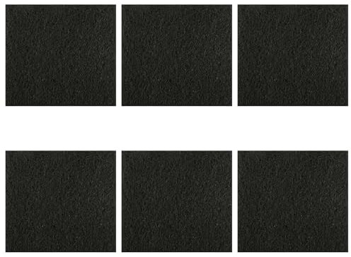 Rumyve 6pcs Carbon Filter,Cat Litter Box Replacement Filter,Carbon Odor Filters,Air Purifier for Hooded Cat Litter Boxes,10.5x11.5cm