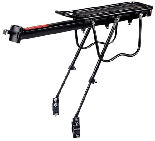 LUOKEKE Bike Panniers Rear Rack Bicycle Luggage Carrier Cargo Rear Rack Shelf Cycling Bag Stand Holder Trunk Bike Pannier Rack(Screw Mount)