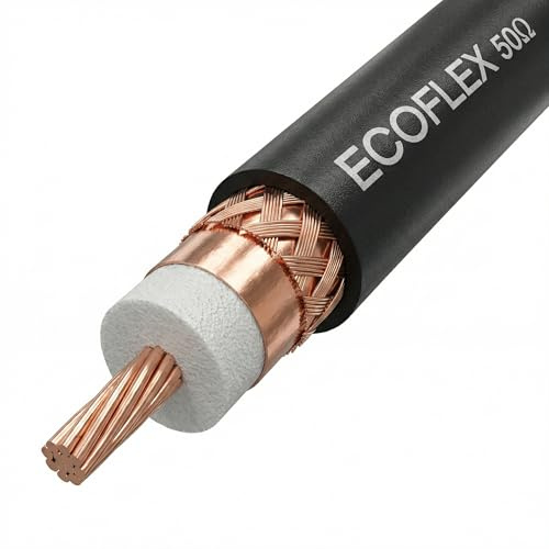 SILEXFIBER Cavo coassiale Ecoflex | Standard | 10 mm | 50 Ohm | 100 metri
