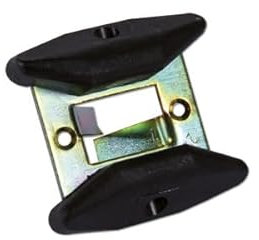 cyclingcolors sabot de guidage bas pour porte de garage noir épaisseur 27mm