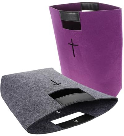 EXHUMKY 2stücke Großer Tragetasche Aus Filz Für Frauen Bibel Organizer Und Einkaufstasche Und Praktische Handtasche Für Alltag Und Reisen