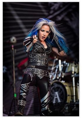 Leinwandposter Alissa White Gluz Sänger 6, Wandkunst, Dekordruck, Bild Gemälde für Wohnzimmer, Schlafzimmer, Dekoration, ungerahmt: 60 x 90 cm