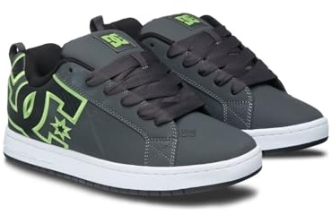DC Shoes Court Graffik - Leather Shoes for Men - Lederschuhe - Männer - 42.5 - Grau