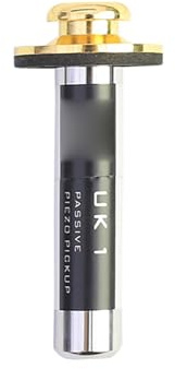 Fesjoy Hochwertiger Passiver Piezo-Tonabnehmer-Instrumentenwandler aus Metall, Kombiniert mit Schwanznagel für Morin Khuur Ukulele Erhu, Geeignet für Kleine Musikinstrumente