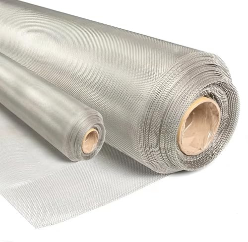 AHDFY Mosquitera Ventana, Malla Mosquitera Metalica de Acero Inoxidable 304 para Aberturas de Ventilación, Puertas y Ventanas, a Prueba de Mosquitos, Moscas, Insectos y Roedores,W:1.5m/59in,L:10m/33ft