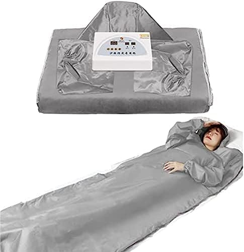 KXEcoLife Sauna Blanket Detox Far Infrared, Low EMF Portable For Relax And Your Body Mind, Shaper Therapy Anti Aging Beauty Machine, Silver,Pleasant63