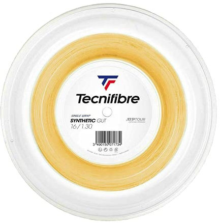TECNIFIBRE Synthetic Gut Cordaje de Tenis, Oro, 1.30mm
