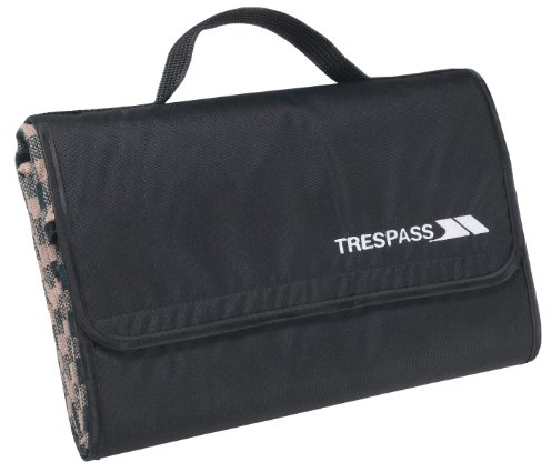 Trespass Throw, Tropical Stripe, Wasserdichte, Kompakt Zusammenfaltbare Picknickdecke 135cm x 120cm, Blau