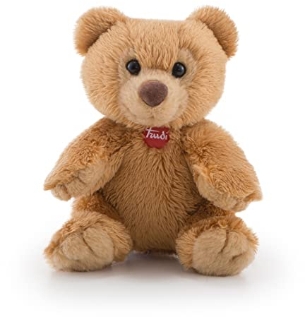 Trudi 51253 Sweet Collection Kleiner Teddy Bär ca. 10 cm, Größe XXS, Stofftier mit weichen Materialien und liebevollen Details, Plüschtier waschbar, Kuscheltier für Kinder & Babys, Braun