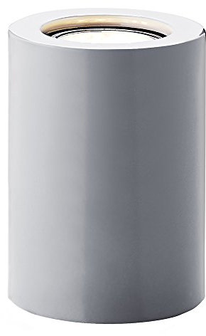 Happy Homewares Small and Contemporary Grey Gloss LED Table/Floor Lamp Uplighter