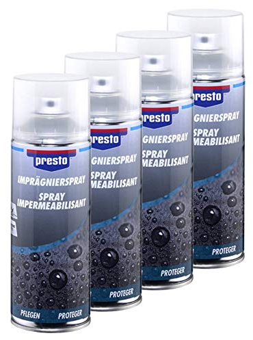 Presto 4X 334146 - Spray impermeabilizzante per Tessuti, Pelle e sporcizia 400