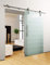 DURADOOR® Schiebetür aus ESG Glas im 10-Streifen Design 2050 mm x 900 mm x 10 mm Schiebetürsystem Innentür Beschlag
