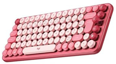 Logitech Teclados Marca Modelo Pop Keys - Teclado - inalámbrico - Bluetooth LE, Bluetooth 5.1 - francés - Interruptor: Brown Tactile - Rompecorazones