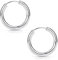 Materia Kleine Creolen Silber 925 - Damen Kinder Herren Ohrringe rund Creole 20mm mini SO-62