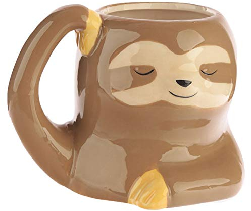 Ranvi Keramik Faultier Cup Faultier Stifthalter Bleistifthalter/Faultier Zahnbürstenhalter Cup Pinselhalter/Faultier Blumentopf Desktop Aufbewahrungsbox Dekoration Mehrzweck