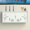 Wall-Mounted Set-top Box Rack Router DVD Player Component Rack Satellite Receiver Storage Rack Game Rack TV Accessories Audio Video Console/White / 48×24×11.5cm