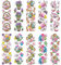 Ideen mit Herz Transparent-Sticker | 10 Bogen à 10 cm x 30 cm | Bunte Aufkleber zum Basteln & Dekorieren (Ostern | Ostergrüße 01)