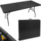 MT MALATEC ISO Trade Klappbarer Gartentisch 180 cm - Gartentisch Catering Wetterfest - für 8 Personen, HDPE & Stahlrahmen Outdoor Banketttisch Koffer Design Schwarz