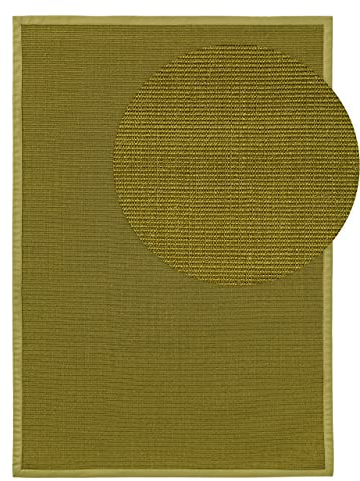 benuta Nest Sisal Naturfaser Teppich Sana - Grün 120x180 cm - Robuster Teppich für Esszimmer & Wohnzimmer - 100% Sisal Naturfaser - Zeitloses Design