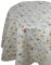 Wachstuchtischdecke Wachstuch Tischdecke Gartentischdecke Blumen Beige Oval ca. 140 x 220 cm abwaschbare Wachstischdecke