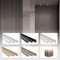 HEXIM 2m Lamellen MDF Holz - Lamellenwand Raumteiler Top Design Holzlamellen Wandverkleidung - (2 Stück - Black Edition) Wanddekoration modern innen