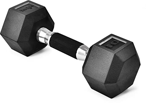 Yes4All Kurzhantel-Gummigriff – Premium-Schwergewichts-Hantel für multifunktionales Ganzkörper- und Krafttraining – 10 lbs