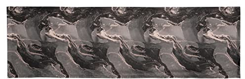 Nicht Zutreffend Tischläufer - Anthrazit - 40 x 140 cm - Marmoroptik