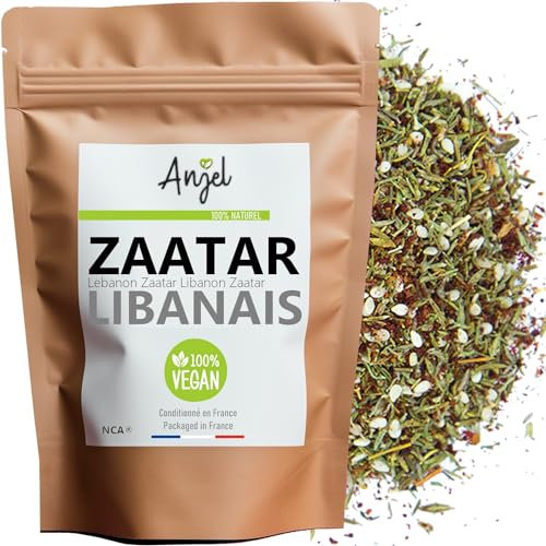 Zaatar Libanais Mélange Epices 100% Naturel sans additifs arôme épices Zatar Libanais Traditionnel Thym Sumac Sésame Vegan sans Gluten - NCA (100)