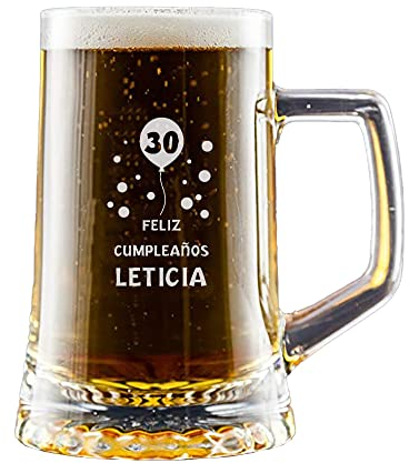 CALLE DEL REGALO Jarra de cerveza para cumpleaños con estuche de cartón