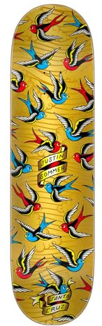 Santa Cruz Pro Skateboard Deck Sommer Sparrows Multi 21 cm