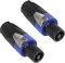 XMSJSIY Speakon Stecker 4 Pin Stecker, NL4FC 4 Pol Adapter Twist Lock Lautsprecher Stecker Ersatz Kompatibel mit Speakon NL4FC,NL4FX,NLT4X,NL2FC etc - 2PCS