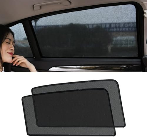 PROEI Coche Parasoles para BMW X1 X2 X3 X4 X5 X6 X7 XM GT, Ventanas Laterales Autocebado Magnético Transpirable Calor Protección Parasoles Accesorios,2Rear-Window