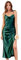 BABYONLINE D.R.E.S.S. Robe de Bal Cérémonie Femme à Bretelles Robe pour Mariage Invitée Femme Temoin Vert Foncé 36