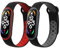 kwmobile 2X Sportarmband kompatibel mit Xiaomi Mi Band 7 Armband - Fitnesstracker Band Set aus TPU Silikon