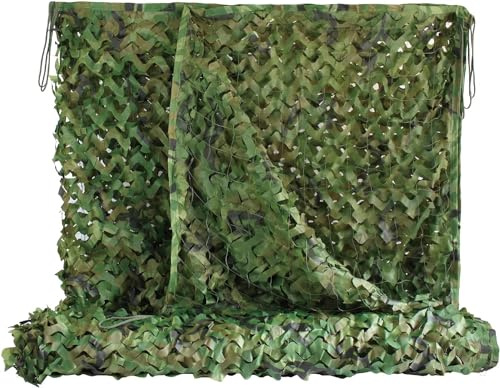 Fousam Tarnnetz Camouflage Netz, zum Thema Jagd, Sonnenschutz, Party Dekoration, Autoabdeckung, Größe 2x3m, 2x6m, 1.5x2m, 1.5x4m, 6x6m