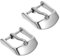 iplusmile 2piezas Hebilla De Reloj De Acero Inoxidable Repuesto Para Correa De Reloj Conectores Para Relojes Inteligentes y Clásicos Diseño Elegante y Duradero
