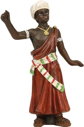 FADEDA Kameltreiber/Höhe:11 cm/handbemalt/detailgetreue Krippen Figuren - Weihnachten Tisch Dekoration Krippe Zubehör