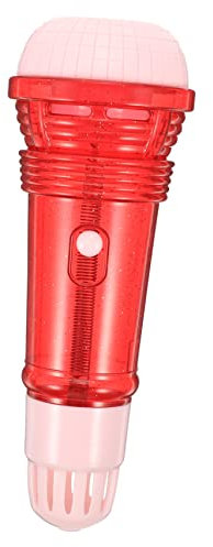 NAMOARLY 1pc Creative Echo Microphone Toy for Boys and Girls Musical Instrument Realistic Design for Parties and Fun Birthday for Boys and Girls Red