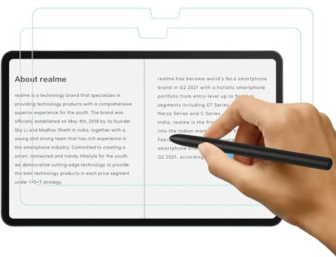 AYSOW 2 Piezas Protector Pantalla de Papel para Realme Pad 2 11.5 Inch, Película de PET Mate para Dibujar, Escribir, Antirreflejo, Antihuellas para Realme Pad 2 11.5 Inch