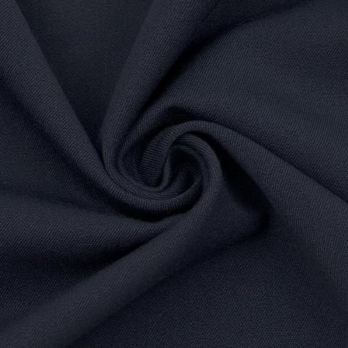 STOFFKONTOR Stretch Twill Gabardine Stoff - Meterware, Farbe Marine-Blau - zum Nähen von Hosen, Röcken UVM.
